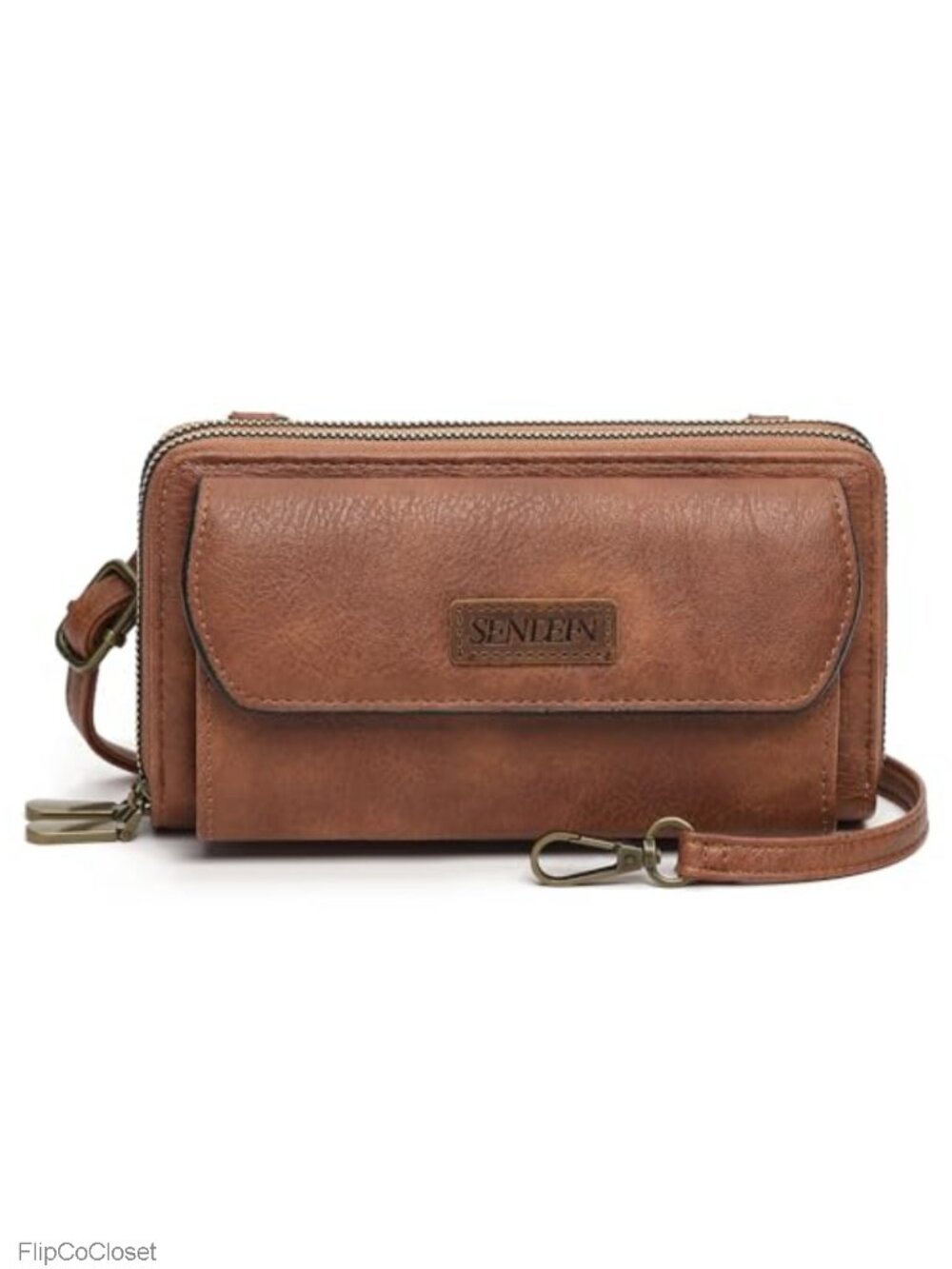 Vegan Leather Small Crossbody Phone Purse Women Shoulder Handbag